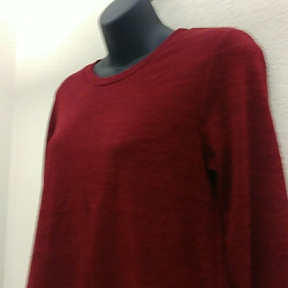 Dina Be L/S Knit Top with Sequin Elbow Patches - Picture 2 of 6
